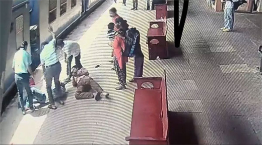 Elderly mans lif saved by railway worker